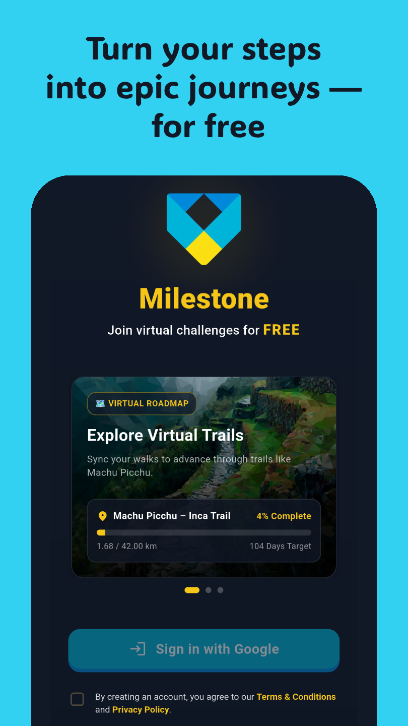Earn virtual badges for completing challenges